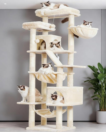 Heybly Cat Tree, 71-Inch-Tall Tower - Image 3