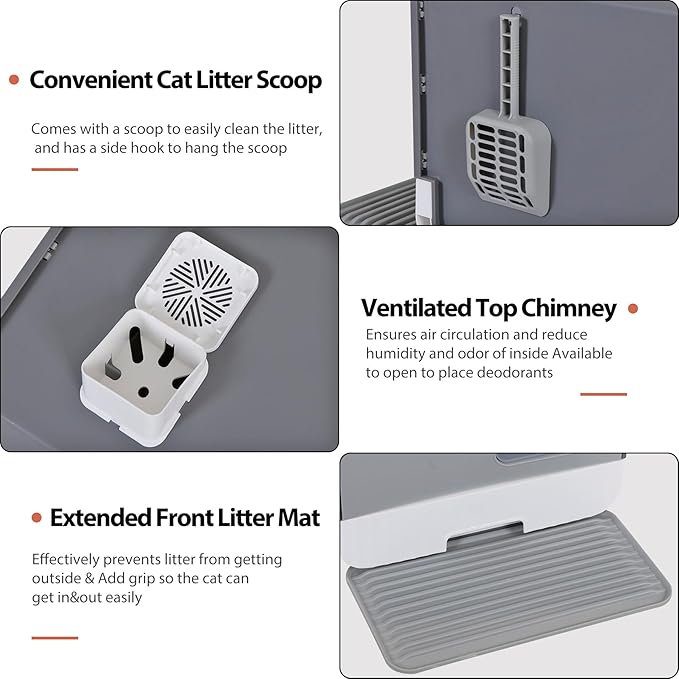 Large Enclosed Cat Litter Box - Image 3