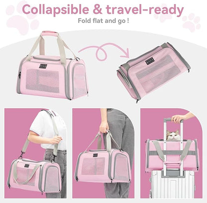 Airline Approved Cat Carrier 17.5×10.5×10.5 in, Escape-Proof Design - Image 8