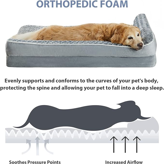 BFPETHOME Orthopedic Dog Bed for Extra Large Dogs-Big Waterproof Sofa Dog Bed - Image 4