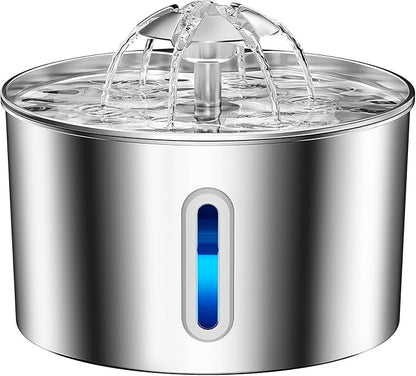 Cat Water Fountain Stainless Steel - 74oz/2.2L Automatic Large Pet Watering - Image 9