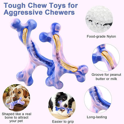 Rensh 3-Pack Tough Dog Chew Toys - Image 4