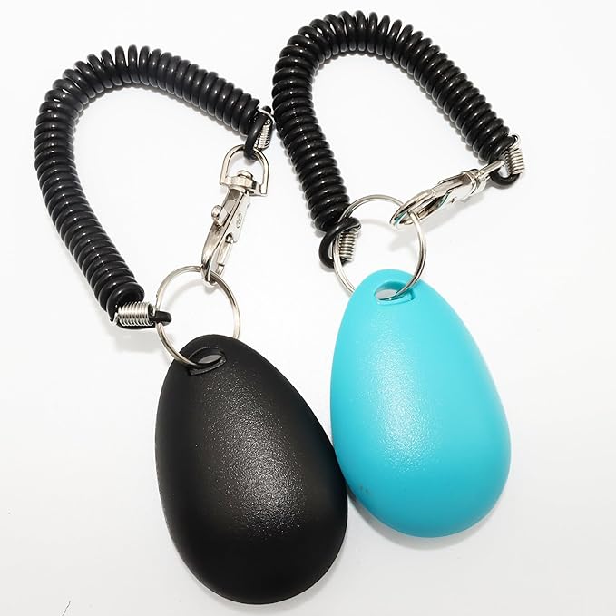 Dog Training Clicker with Sring Wrist and Keyring - Image 3