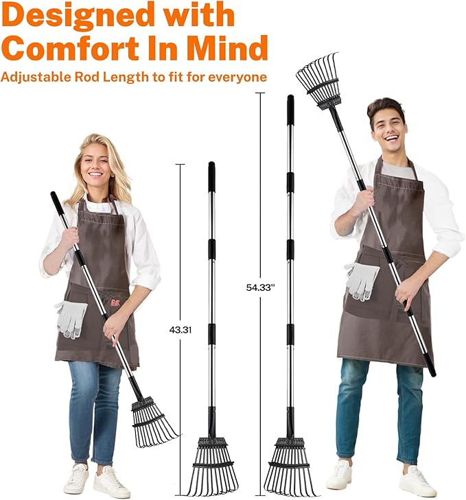Toozey Dog Pooper Scooper for Large Dogs — 54" Extra Long Handle Poop Scooper - Image 6