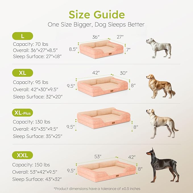 CWAWZ Dog Beds for Large Dogs, Orthopedic Dog Bed - Image 8