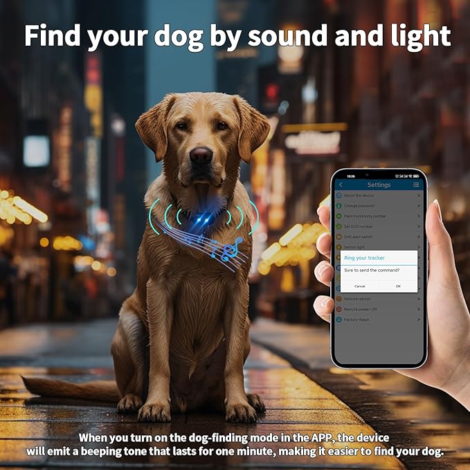Dog GPS Tracker with Health Monitoring: Real-Time Pet Tracker Collar Attachment - Image 4