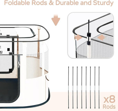 Dog Playpen with Waterproof pad, Portable Pet Crate Kennel Tent, Cat Cages - Image 6