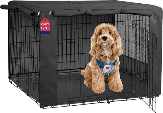 HiCaptain Breathable Dog Crate Cover 36 Inch, Durable Heavy Duty Kennel Cover by HiCaptain