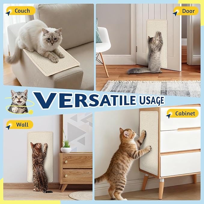 ENONCI Wall Corner Cat Scratcher | Cat Scratcher Wall Mounted - Image 5