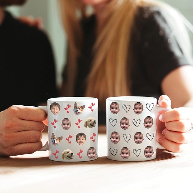 Personalized Face Mug for Dad, Custom Photo Coffee Mug - Image 9