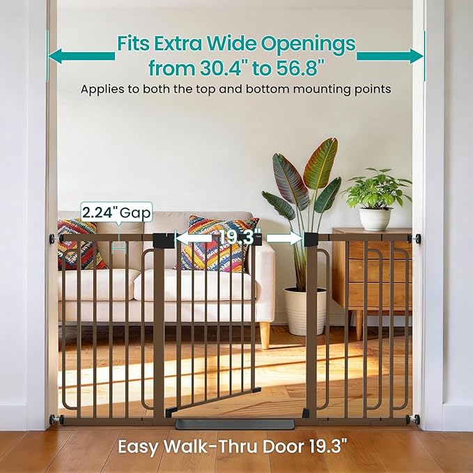 Cumbor 30.4-56.8" Extra Wide Baby Gate - Image 2