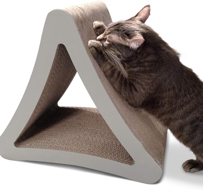 PetFusion 3-Sided Vertical Scratch Play & Perch Cat Scratching Post, 100% by PetFusion