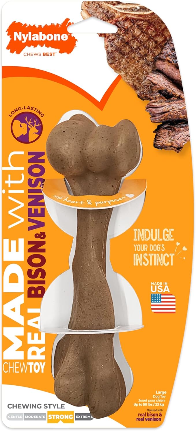 Nylabone Strong Chew Femur Bone Dog Toy Made - Image 10