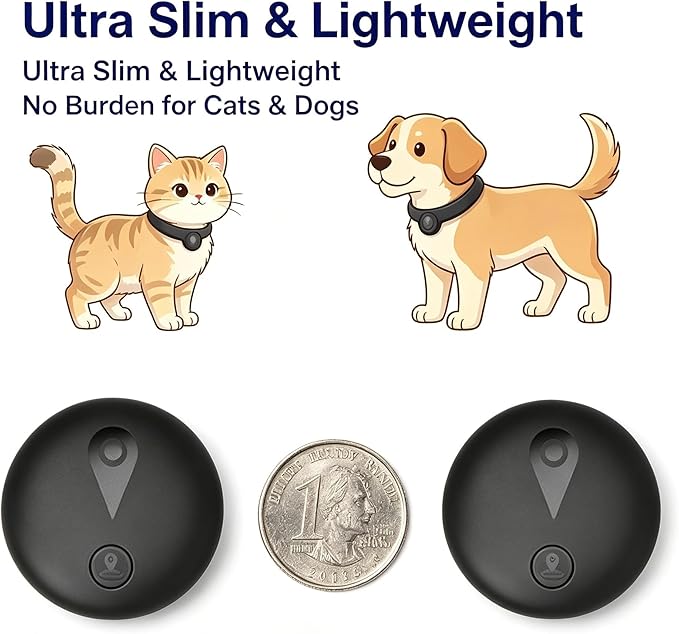 GPS Tracker for Dogs & Cats, Smart Pet Collar Tracker Works - Image 3
