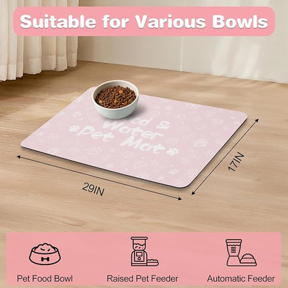 Pet Feeding Mat, Dog Cat Mat for Food and Water, Dog Bowl Waterproof Placemat - Image 7