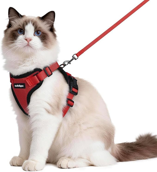 rabbitgoo Cat Harness and Leash Set, Escape Proof Vest Harness by rabbitgoo