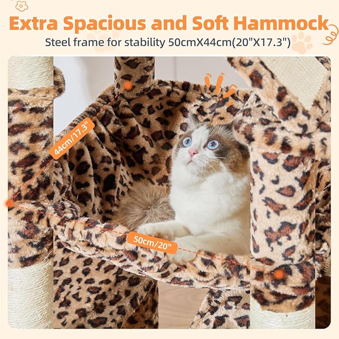 Taoqimiao Cat Tree 71-Inch, Cat Tower - Image 3