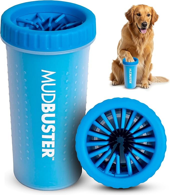 Dexas MudBuster Large Portable Pro Blue Paw Cleaner by Dexas