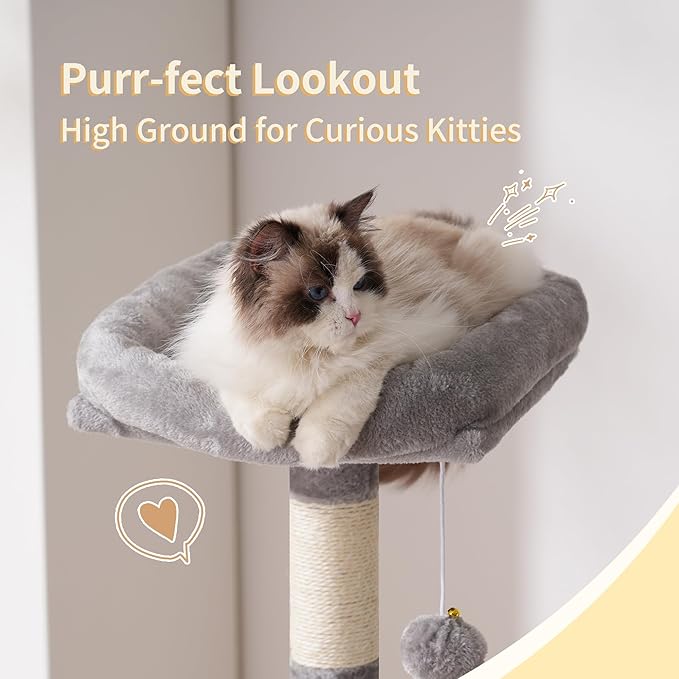 Heybly Cat Tree, 49.2 Inches Cat Tower - Image 7
