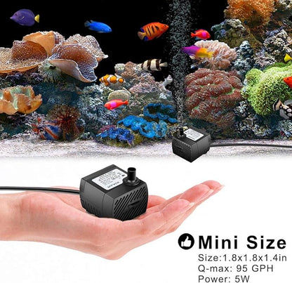 PULACO 95GPH 5W Mini Submersible Water Pump - Image 4