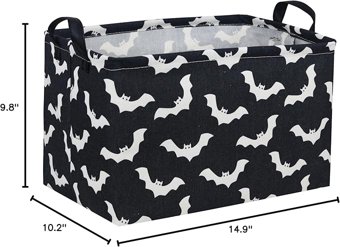 Essme Rectangular Kids Basket, Bat Storage Basket - Image 7