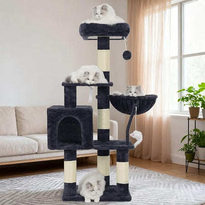 Heybly Cat Tree with Toy, Cat Tower condo - Image 9
