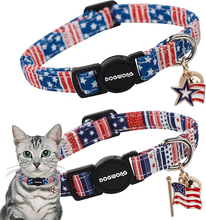 2 Pack Independence Cat Collars by DOGWONG