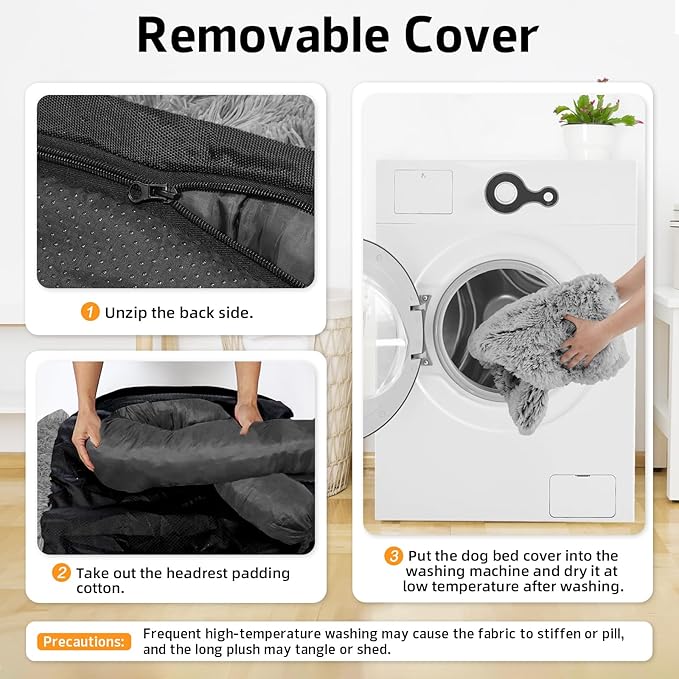 GGIB Calming Dog Bed Fluffy Plush Dog Mat - Image 4