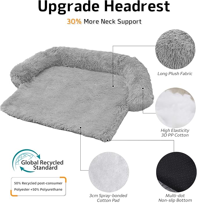 GGIB Calming Dog Bed Fluffy Plush Dog Mat - Image 2