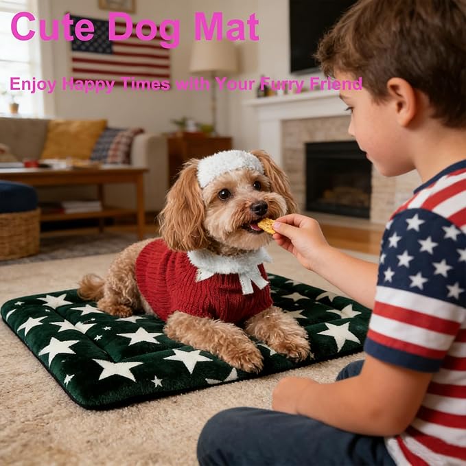 Dog Bed Mat, Reversible Dog Crate Pad - Image 6