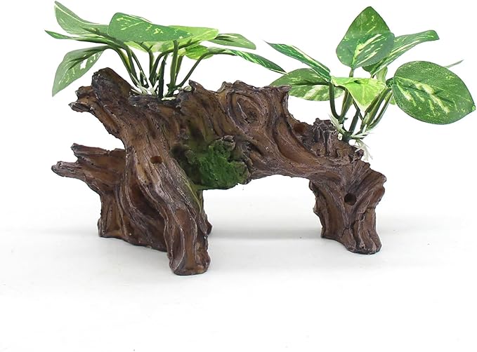 relaqcc Aquarium Decor Ornaments Artifical Driftwood Cave Fish Tank Decorations - Image 7