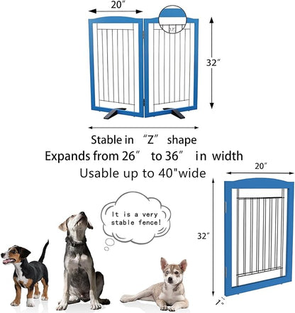 ZJSF Freestanding Dog Fence Indoor, Foldable Dog Gate - Image 7