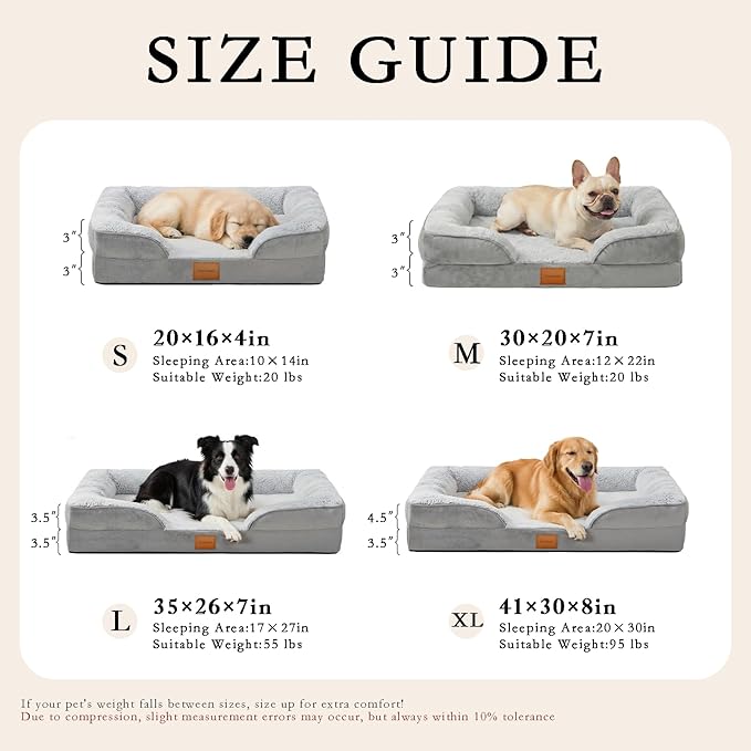 Orthopedic Dog Bed, Waterproof Memory Foam Dog Bed - Image 5