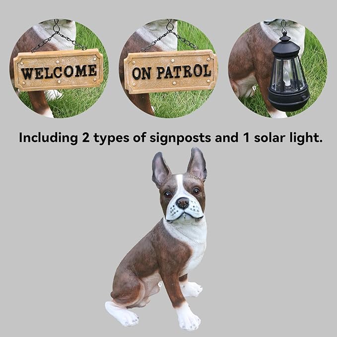 French Bulldog Dog Garden Statue - Image 2