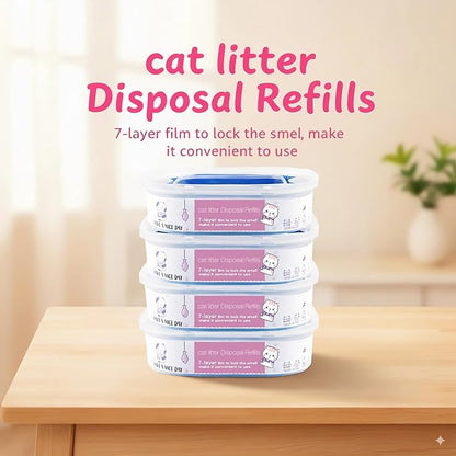 4 Pack 28FT Cat Litter Refill Cartridge, Compatible - Image 2