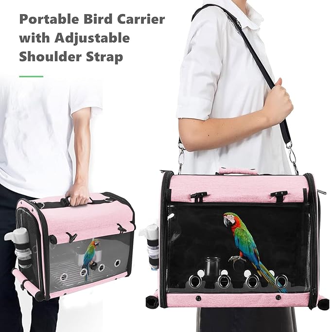 Bird Carrier Bag Bird Travel Cage - Image 4