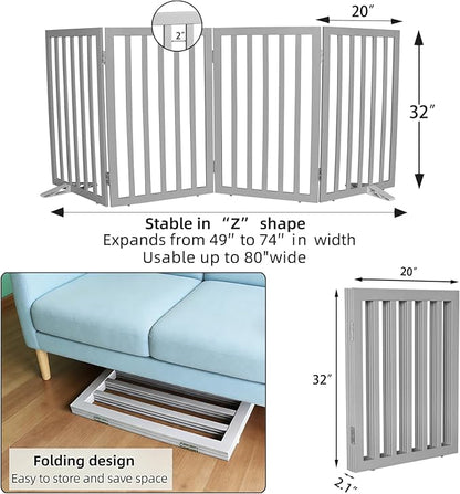 Dog Gate Indoor, Freestanding Dog Fence - Image 7