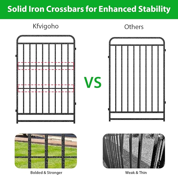 Kfvigoho Heavy Duty Dog Playpen: 8 Steel Panels 47" Height, Square Steel Pipe - Image 2