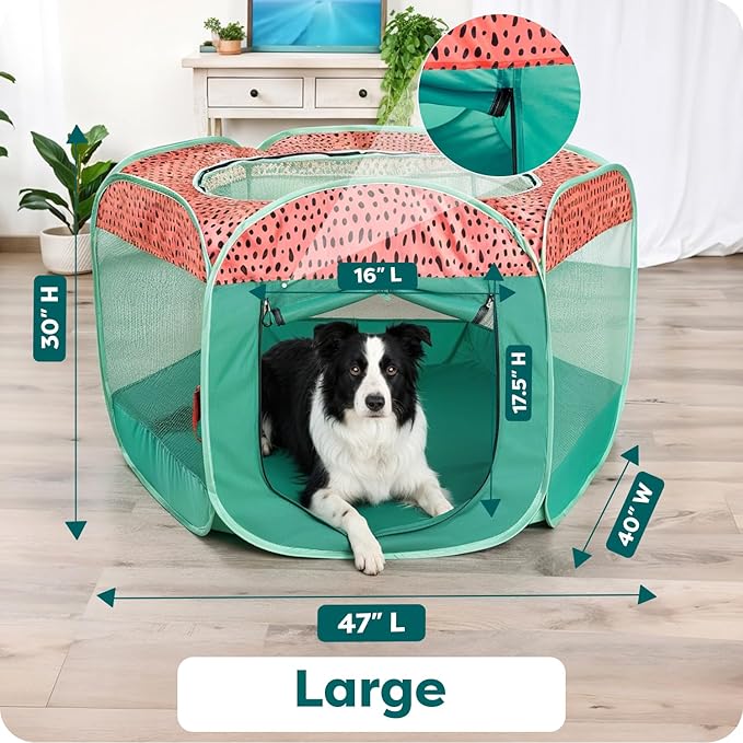 FurHaven Soft-Sided Dog & Cat Playpen, Portable Foldable Indoor & Outdoor Pet - Image 3