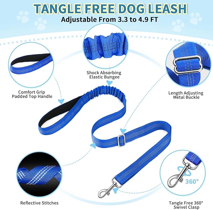 Lukovee No Pull Dog Harness and Leash Set, Soft Padded Small Dog Harness - Image 3