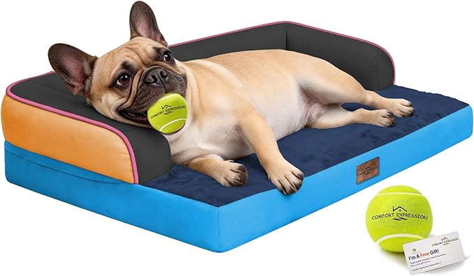 Comfort Expression Memory Foam Large Dog Bed Washable by ComfortExpression