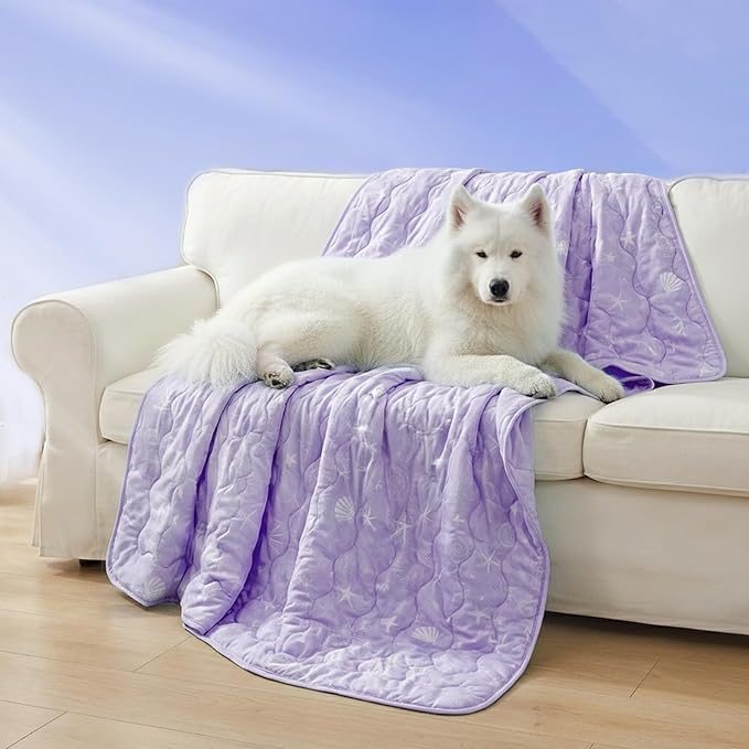NWK Dog Cooling Blanket, Q-Max>0.345, Ice Silk Cool to Touch Material, by NWK