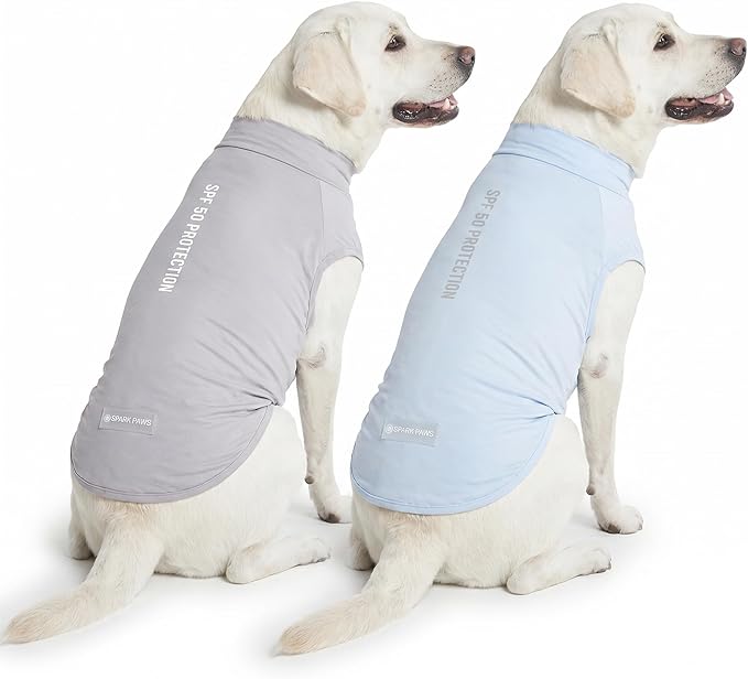 Spark Paws Sunblock Dog T-Shirt, SPF30 Protection, Lightweight Breathable Quick by SparkPaws