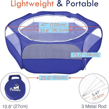Pawaboo Small Animals Playpen, Waterproof Small Pet Cage Tent - Image 6