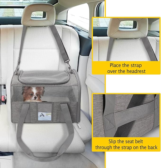 Refrze Cat Carrier for Large Cats 20 lbs, Medium Cat Under 25 lbs, Dog Carriers - Image 6