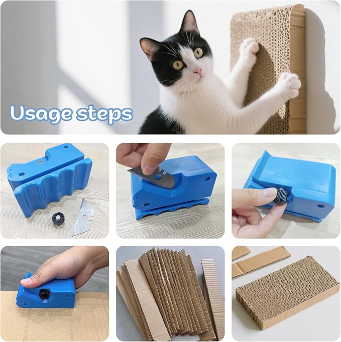 Upgraded Cardboard Cutter for Cat Scratchers DIY, Handheld Cardboard Cutting - Image 4