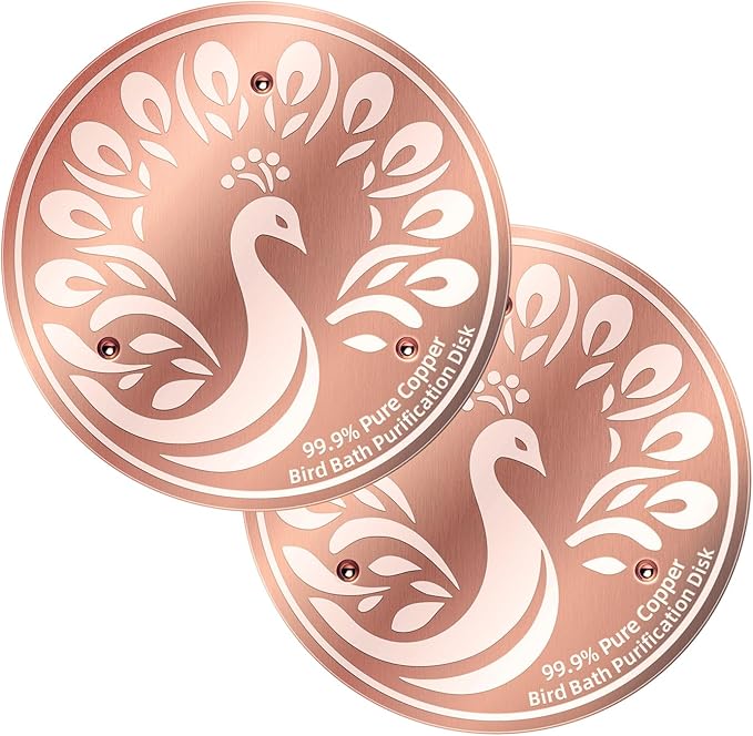 Bird Bath Cleaning Discs, 99.9% Pure Copper Triple-Point Support & Reinforced by Unknown