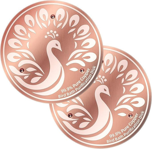Bird Bath Cleaning Discs, 99.9% Pure Copper Triple-Point Support & Reinforced by Unknown