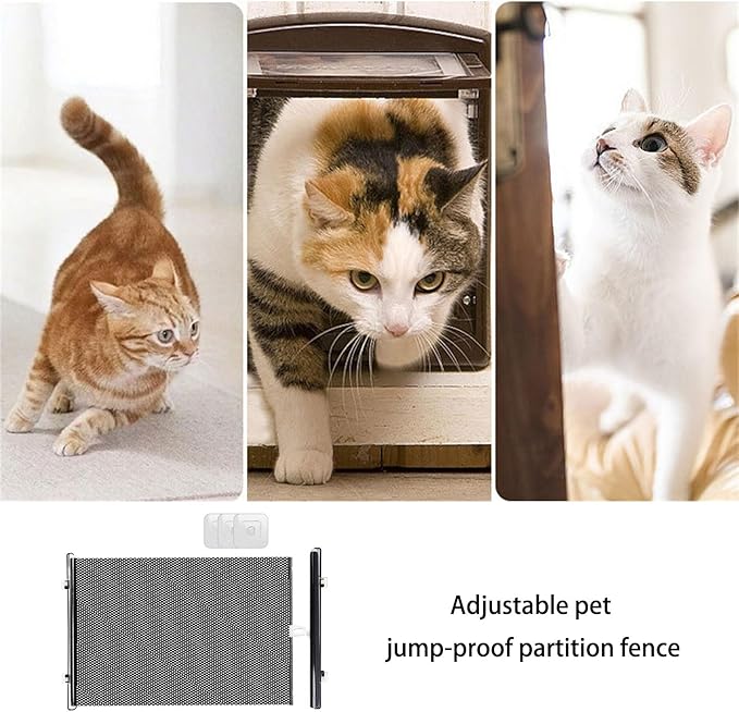 Adjustable Not Drill Pet Gate for Dog Cats Expandable Indoor Outdoor Barrier - Image 5
