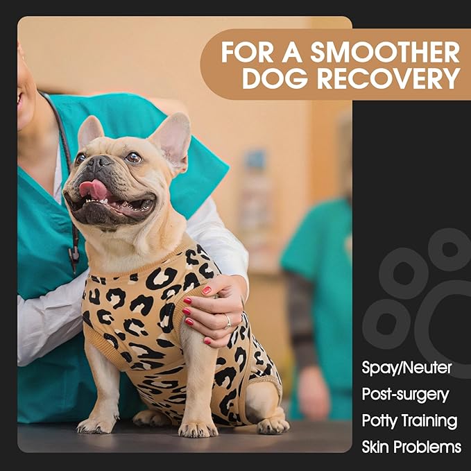 FUAMEY Recovery Suit for Dogs After Surgery, Soft Breathable Dog Bodysuit - Image 3